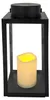 LED Laterne mit 1 LED und Timer, 30cm, in schwarz aus Produktbild-Vorschau 2