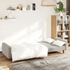 Design Schlafsofa 2-Sitzer Hellgrau Samt, Schlafsofas 2024 Produktbild-Vorschau 3