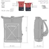 Kurierrucksack Damen Mädchen Freizeitrucksack Bench Produktbild-Vorschau 9