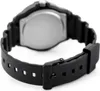 A close-up view of the back of a black Casio watch band and clasp. Voir les images du produit