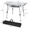 UISEBRT Campingtisch faltbar Klapptisch Aluminium Falttisch Produktbild-Vorschau 2