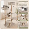 KOMFOTTEU, albero per gatti da 147 cm, con amaca, cuccia e Anteprima dell’immagine prodotto 6