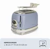 Ariete 00C015505AR0 Ariete Vintage Toaster, blau Voir les images du produit 13