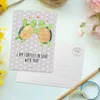 Mr. & Mrs. Panda Postkarte Schildkröten Paar - Grau Pastell Produktbild-Vorschau 3