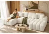 VASAGLE Modulares Sofa Set, Chenille, Weiß, 6-Sitzer Couch, Produktbild-Vorschau 1