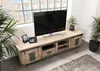 MASSIVMOEBEL24 | Meuble TV 200x55 Manguier laqué blanchi Voir les images du produit 2