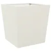 vidaXL Pflanzkübel 2 Stk. Weiß 50x50x50 cm Stahl Produktbild-Vorschau 5