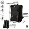 Thermorucksack 20 Liter 28x41x14cm schwarz Kühlrucksack Produktbild-Vorschau 2