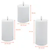 1.09 Outdoor LED Kerzen 3er Set mit 3D Flamme und Timer - Produktbild-Vorschau 3