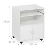 Relaxdays Rollcontainer mit 2 Fächern & Tastaturauszug, Produktbild-Vorschau 6