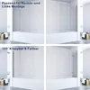 Badewannenaufsatz Duschwand Duschabtrennung 120x140cm Produktbild-Vorschau 4