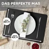 Tischset aus Kunstleder, 4er Set, 44x32 cm, zweifarbig, Produktbild-Vorschau 2