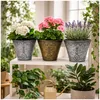 Blumentopf Nessa Ornamente Gold Silber 3er-Set Produktbild-Vorschau 4