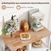 Kolesá na kuchynský vozík, kuchynský ostrovček s otvorenými Náhľad obrázku produktu 5