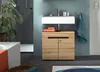 Mobiletto da bagno Canu in grigio basalto e Artisan 63 x 55 Anteprima dell’immagine prodotto 3