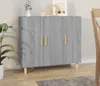 vidaXL Sideboard Grau Sonoma 90x34x80 cm Holzwerkstoff Produktbild-Vorschau 1