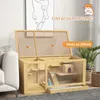 Kleintierkäfig Hamsterkäfig aus Tannenholz mit Zubehör Produktbild-Vorschau 4