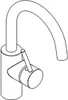 KLUDI BOZZ Mitigeur monocommandé pour lavabo, hauteur de Anteprima dell’immagine prodotto 3