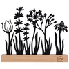 UNUS Deko Aufsteller Silhouette Blumen aus Metall und Produktbild-Vorschau 1