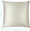 Aspero 2x Seiden Kissenbezüge 80x80 cm Produktbild-Vorschau 3