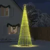 vidaXL Sapin de Noël LED 1028 LED blanc chaud 403 cm Voir les images du produit 3