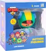 The image shows the retail packaging for a Brawl Stars action figure. The box is blue and features the Brawl Stars logo, an image of the action figure inside, and other characters from the game. Anteprima dell’immagine prodotto
