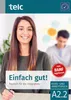 Cover of a German language learning book for integration, featuring a smiling woman and another person in the background. Produktbild-Vorschau