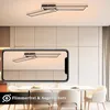 ZMH Plafonnier LED Salon - Noir Lampe de salon 36W 102CM Voir les images du produit 3