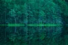 Muralo XXL Selbstklebende FOTOTAPETE See im WALD Baum 3D Produktbild-Vorschau 2