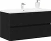 Spülbeckenschrank Schwarz Eiche 80x38,5x45 cm Holzwerkstoff Produktbild-Vorschau 2