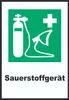 Sauerstoffgerät A1 (594x841mm) Schild Produktbild-Vorschau 1