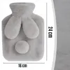 Termofor 2 l s plyšovým obalem králíček, šedý Náhled obrázku produktu 4