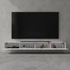 doporro Mobile Porta TV Sospeso 280 cm con 4 Ante Bianco Anteprima dell’immagine prodotto 3