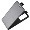 A black flip case for a smartphone, shown from a diagonal angle. Produktbild-Vorschau