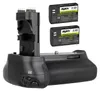 Batteriegriff Set für Canon EOS 90D 80D 70D + 2x LP-E6N Produktbild-Vorschau 1