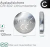 CELLONIC CR1632 Knopfzellen-Batterien Lithium kompatibel Produktbild-Vorschau 2