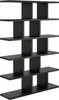Wandregal Hängeregal Schwarz – Moderne Bücherwand Produktbild-Vorschau 2
