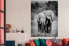 MuchoWow® Poster Elefanten in Kenia - schwarz und weiß Produktbild-Vorschau 2