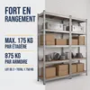 IvoQ Étagères de rangement lot de 2 – 180 x 90 x 40 cm – Voir les images du produit 3