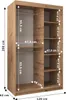 Skříň s posuvnými dveřmi v šířce 120 cm TIMEA - dub artisan Náhled obrázku produktu 4