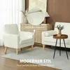 Fauteuil de salon Fauteuil rembourré capitonné avec Voir les images du produit 6