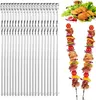 Špízy Šampónové špízy na mäso 32 cm Gril Nerezové 20 ks. Náhľad obrázku produktu 1