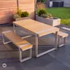 riess-ambiente Gartentisch TAMPA LOUNGE 125cm natur greige Produktbild-Vorschau 1