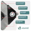 VOUNOT® Plandeka 4x8 m, 240 g/m², wodoodporna plandeka Podgląd zdjęcia produktu 2