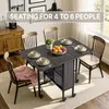 BEALIFE Tavolo da pranzo pieghevole 130x80x74 cm con Anteprima dell’immagine prodotto 5