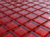 Červená skleněná mozaika s třpytivými glitry. Mozaikové Náhled obrázku produktu 5