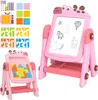 Aga4Kids Detská tabuľa na fixky 2v1 Ružová Náhľad obrázku produktu 3