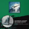 Coloray Uhr auf Leinwand 30x30 cm Wand Uhr Dekoration Produktbild-Vorschau 5