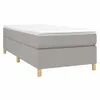 Struttura letto senza materasso Tessuto grigio chiaro Anteprima dell’immagine prodotto 1