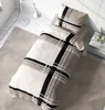 4 teilig Bettwäsche 135x200 cm grafisch gestreift beige Produktbild-Vorschau 4
